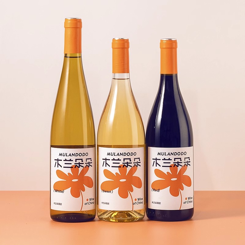 M218木兰朵雷司令甜白葡萄酒宁夏贺兰山东麓国产干白葡萄酒750ml