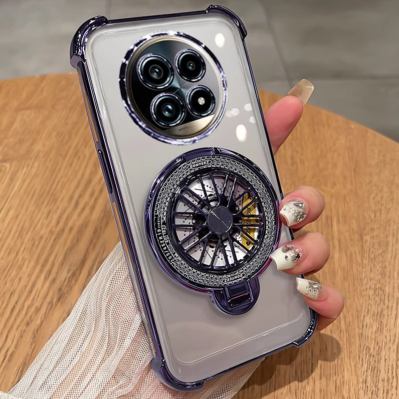 适用真我13pro十手机壳realme13至尊版透明RMX3920保护硅胶套3989气囊全包防摔软外壳oppo男女加带支架最新款