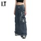 ITGROUNDZERO workwear denim wide-leg pants