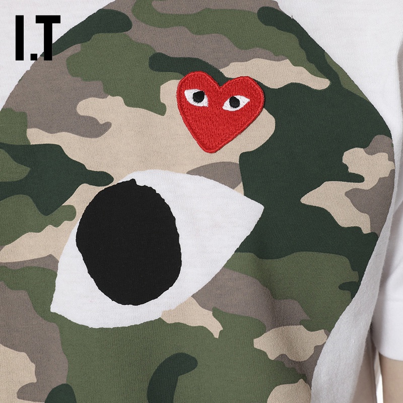 IT COMME des GARÇONS PLAY男装短袖T恤2019秋季新品爱心242MA - 图3