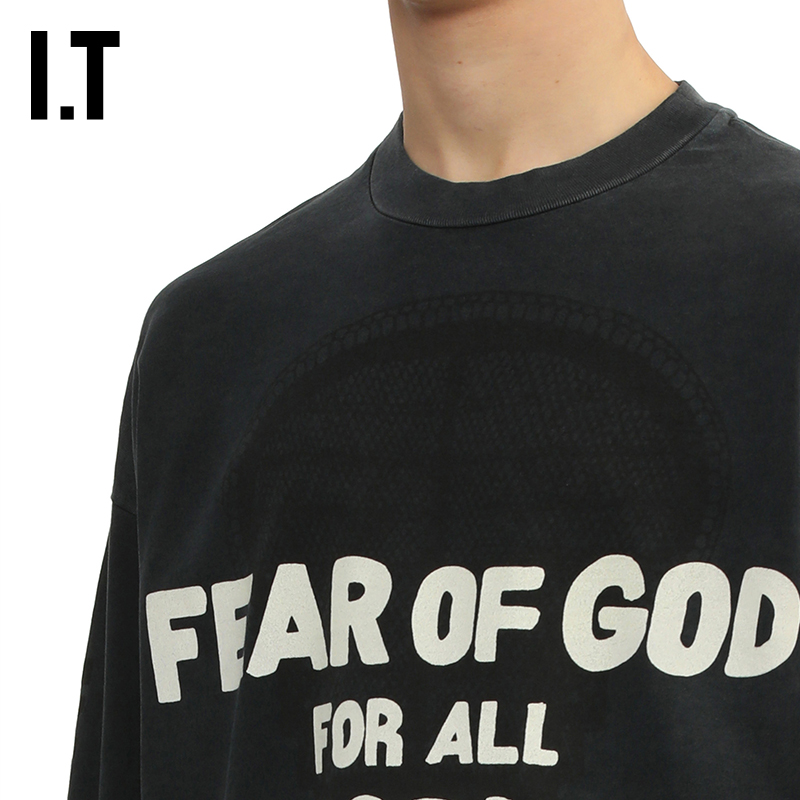 IT FEAR OF GOD男装圆领长袖T恤新款简约潮流宽松上衣10403HMP - 图3