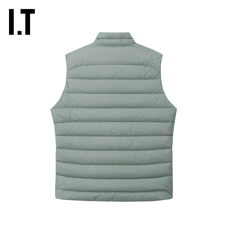 IT F.C.REAL BRISTOL男装立领拉链羽绒马甲新款绗缝羽绒背心外搭 - 图2