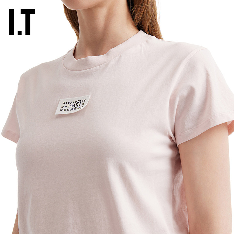 IT MM6 Maison Margiela女装短袖T恤新款合身内搭上衣26M231XQ,淘宝优惠券,粉丝福利购,淘宝优惠卷