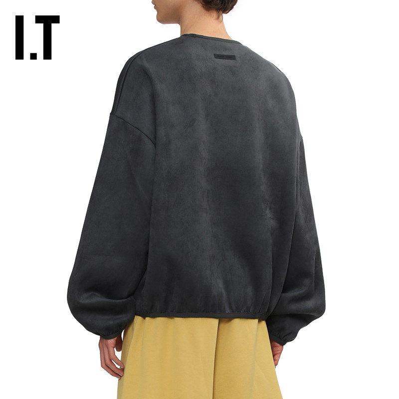 IT ESSENTIALS男装做旧磨白圆领卫衣新款潮酷有型套头上衣926732M,淘宝优惠券,粉丝福利购,淘宝优惠卷