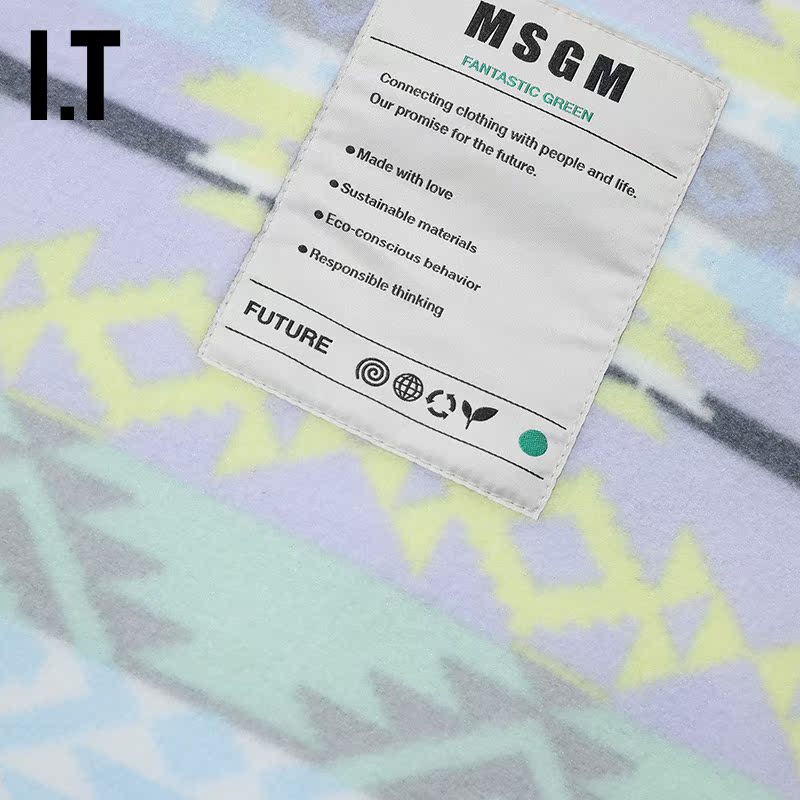 it msgm女装拉链新品民族风夹克 I.T服饰短外套