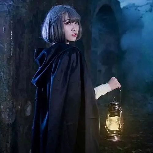 Черный детский плащ, xэллоуин, косплей