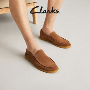 Clarks其乐Clarkbay Step男鞋春夏透气懒人鞋简约舒适乐福豆豆鞋