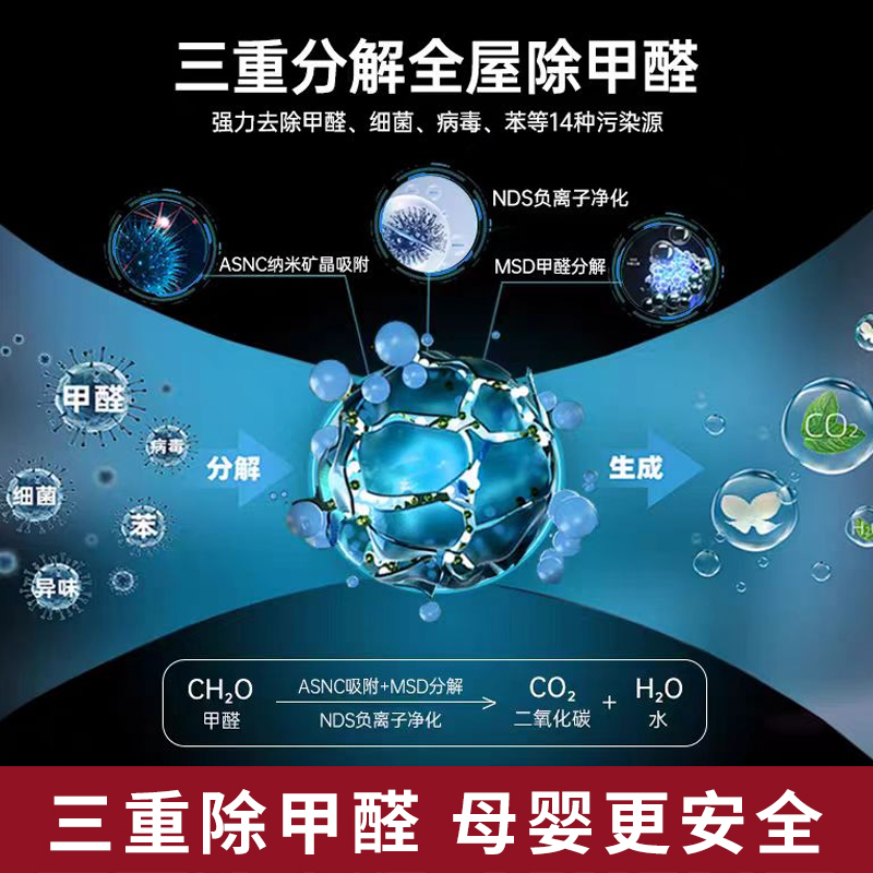 Nocenbeger诺森柏格空气净化器除甲醛家用净化加湿一体机D7Pro