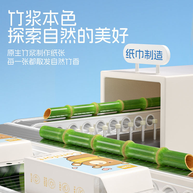 挂抽四层加厚800张大容量强力吸水干湿两用家用实惠装卫生纸