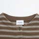 DAZZLE Disu Ole sweater winter dark khaki wool striped sweater set two-piece