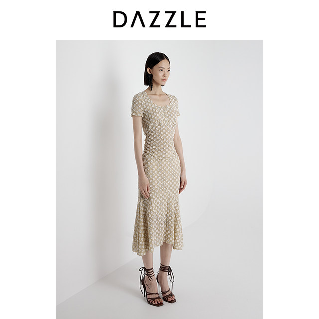 DAZZLE Desu Ole Skirt 2025 Summer Lace Skirt