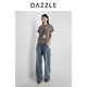 ເສື້ອທີເຊີດແຂນສັ້ນ DAZZLE Desu Ole summer ງ່າຍດາຍທາງເທິງສໍາລັບແມ່ຍິງ