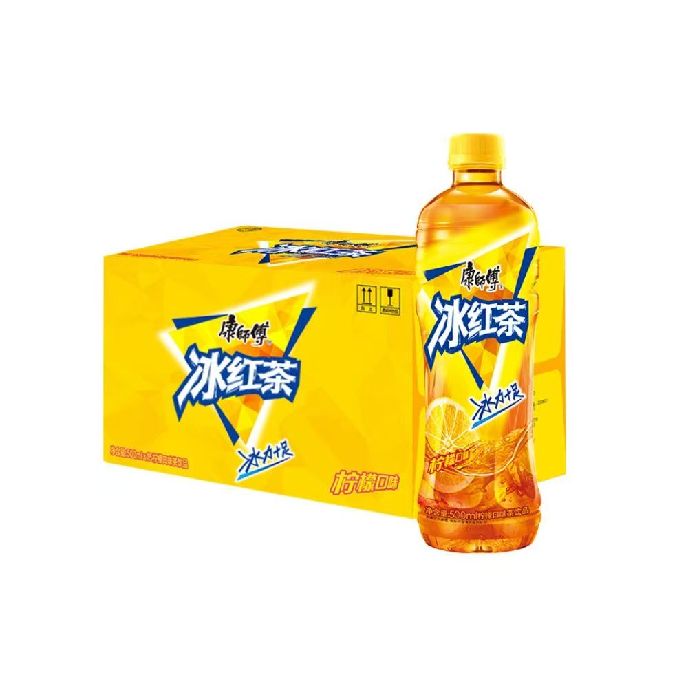 康师傅冰红茶绿茶茉莉味果味茶饮料500ml*15瓶整箱多省包邮 - 图0