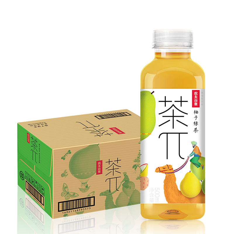 农夫山泉茶π茶派风味饮料500ml*15整箱蜜桃乌龙茶派柠檬西柚荔枝-图3