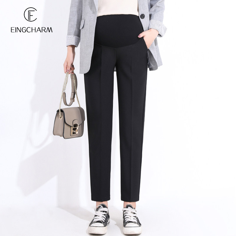 孕妇裤子春款外穿宽松直筒烟管裤 茵魅孕妇铅笔裤