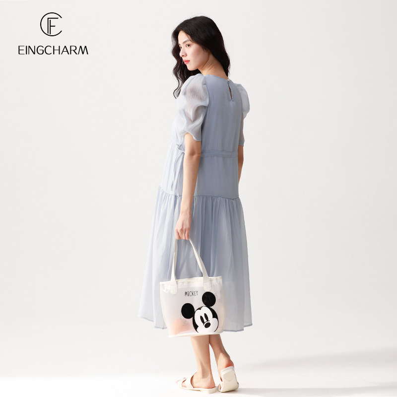 孕妇夏装潮妈2022新短袖宽松连衣裙 茵魅连衣裙