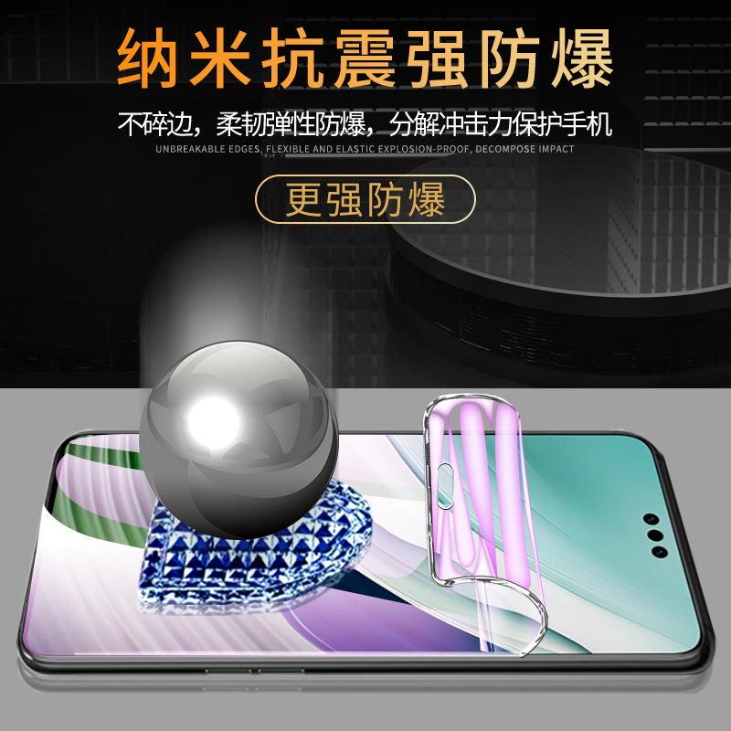 适用华为mate60pro水凝膜全包边mata60手机膜全屏覆盖meta60pro+钢化膜抗蓝光huawei防指纹保护rs非凡大师por - 图1