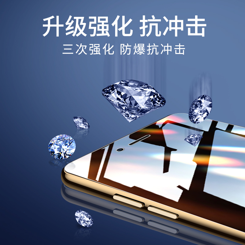 适用苹果se2防窥膜高清全屏覆盖iphonese2钢化膜全包边防摔玻璃iponese2手机贴膜防偷窥保护防指纹无白边屏保 - 图2