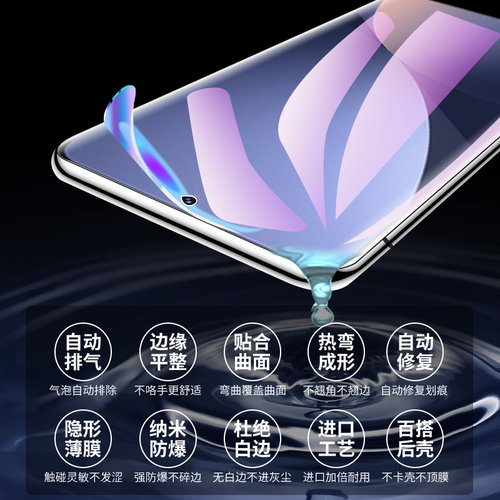 适用红米k40/k30/k50/k60水凝膜小米14/12/13/9/10/11青春版钢化膜note10/11/13贴膜note9pro手机膜9a/10mix4 - 图3