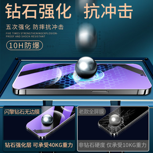 闪擎适用华为Nova14钢化膜防指纹Nova14活力版手机贴膜玻璃屏保Nova14全屏覆盖抗摔保护huawei高清护眼抗蓝光 - 图1