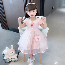 Net red childrens aisha princess skirt girls summer dress children Elsa skirt toddler summer dress dress dress