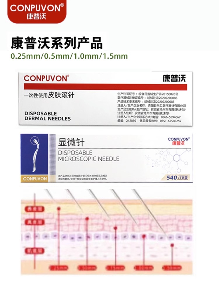 医用滚针械字号美容院微针脸部滚轮mts毛孔导入痘印生发头皮印章 - 图1