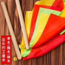 Chinese New Years opening dance performance Drum Sticks Children Adult Waist Drum Red Silk Drum Gavel Folk Dance Performance Props