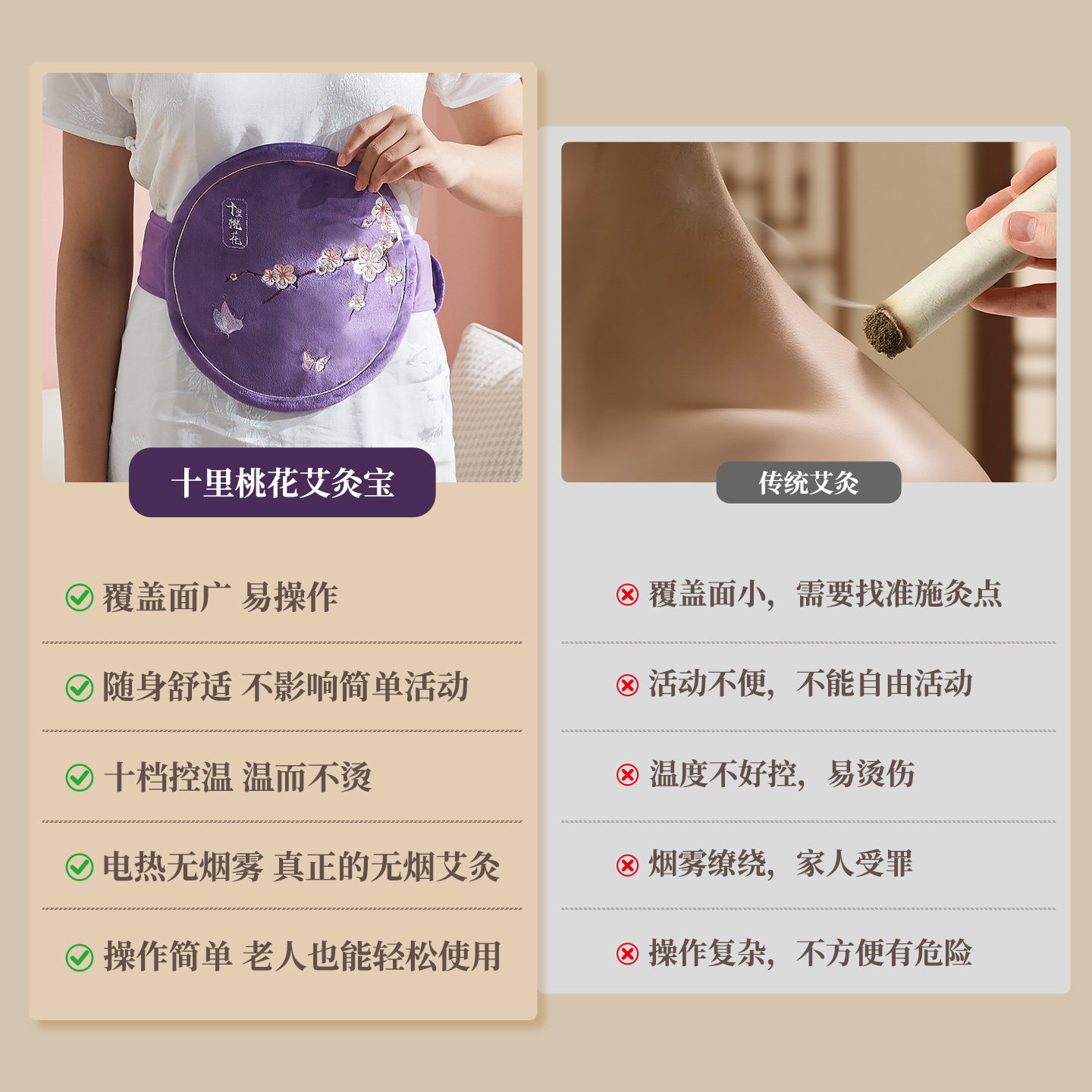 艾灸宝电加热暖胃宫腰带温灸熏蒸仪器具艾草包姨妈热敷袋全身家用,淘宝优惠券,粉丝福利购,淘宝优惠卷