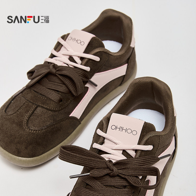 三福女板鞋春季童趣少女韩系校园风圆头低帮休闲女鞋850817,淘宝优惠券,粉丝福利购,淘宝优惠卷