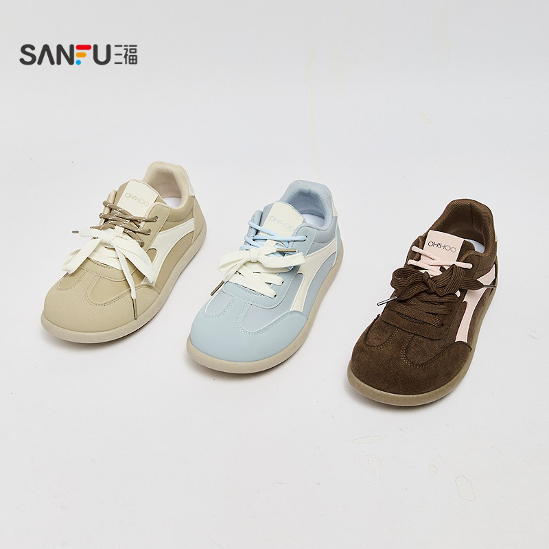 三福女板鞋春季童趣少女韩系校园风圆头低帮休闲女鞋850817,淘宝优惠券,粉丝福利购,淘宝优惠卷