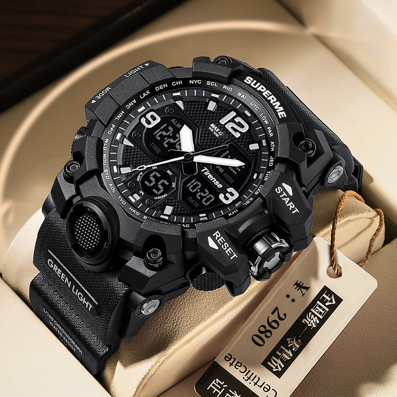 青少年电子男学生潮流多功能手表 tirense国产腕表