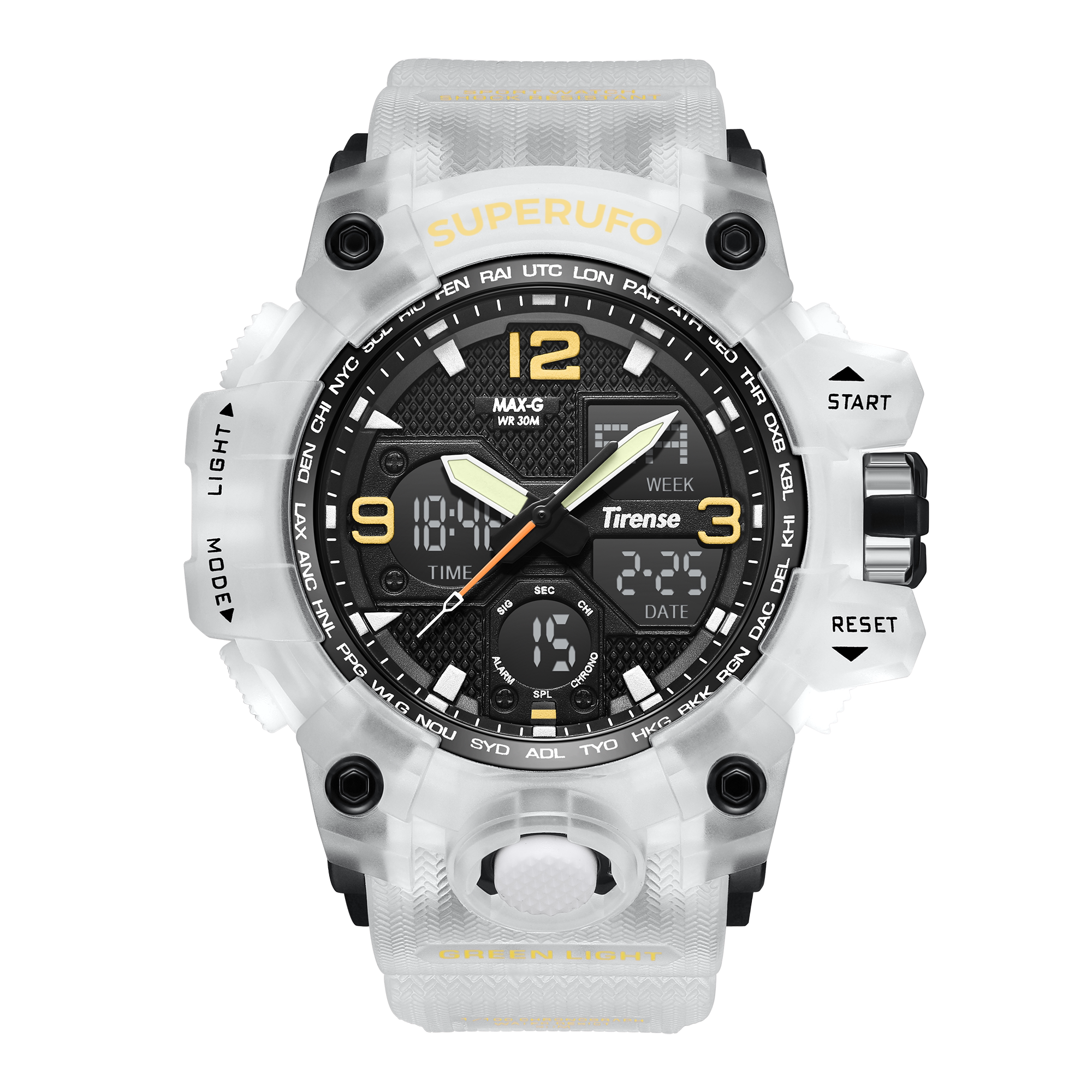 青少年电子男学生潮流多功能手表 tirense国产腕表