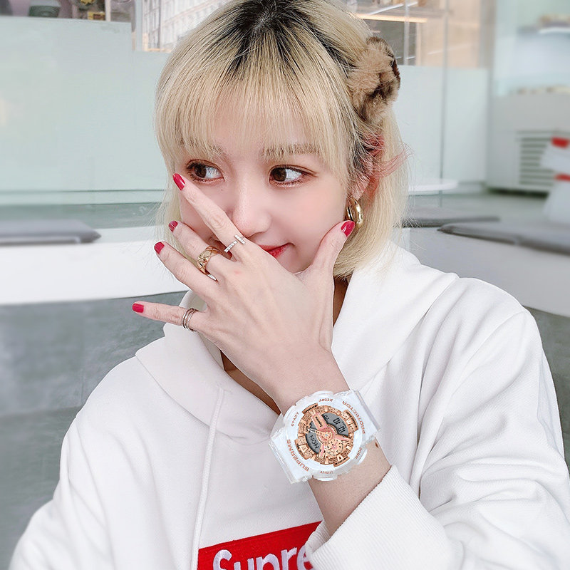 手表女初高中学生潮流电子独角兽 tirense国产腕表