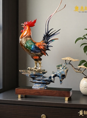 金鸡报喜招财公鸡摆件乔迁贺礼