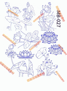 佛像莲花葫芦手绘转印纸