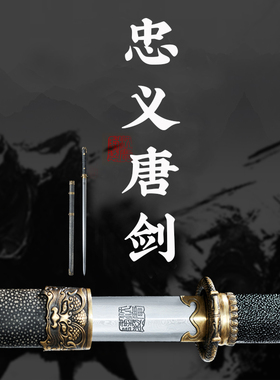 唐剑花纹钢一体龙泉剑手工沈广隆