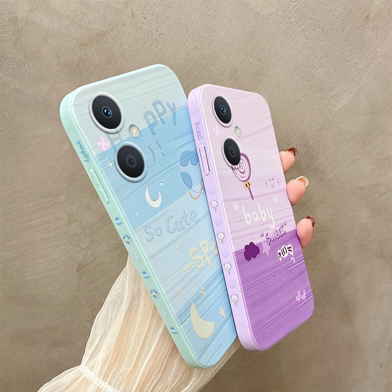 适用于oppoa96手机壳日韩简约poopa时尚少女oppoa96可爱软套opp0a96新品opooa96卡通软套Oppa96情侣a96潮女款 - 图2