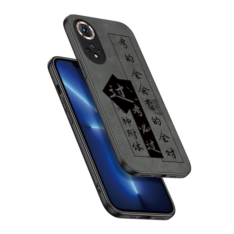 2025适用荣耀90Pro手机壳荣耀80GT保护套70pro新年款华为60se羊巴皮honor全包x50复古x40轻奢x30商务男女