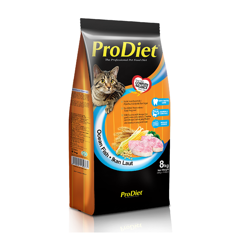 prodiet博黛海鱼成猫猫粮大包装马来西亚进口美短英短猫粮8kg/包优惠券