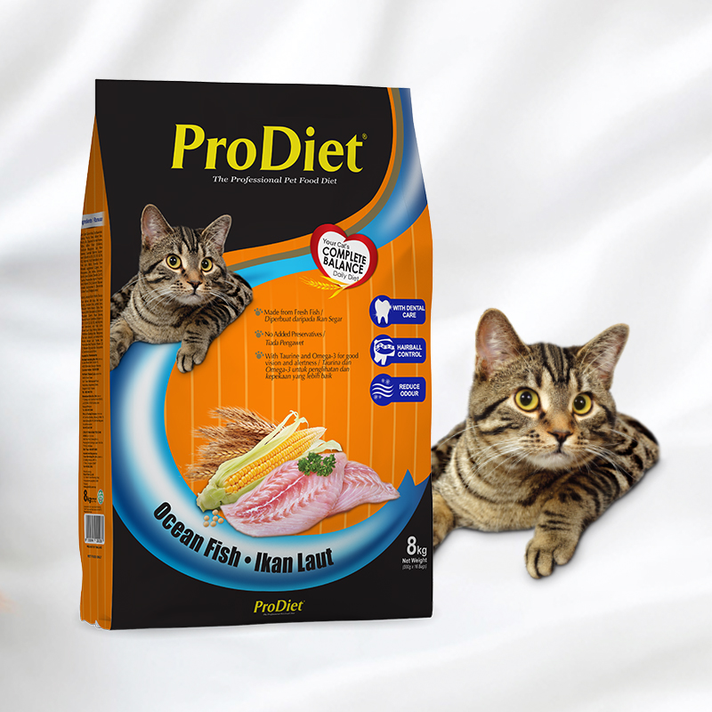 prodiet博黛海鱼成猫猫粮大包装马来西亚进口美短英短猫粮8kg/包优惠券