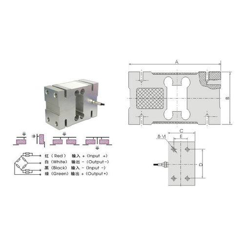 LC632测力传感器铝合金小拉力称重传感器供应-图2