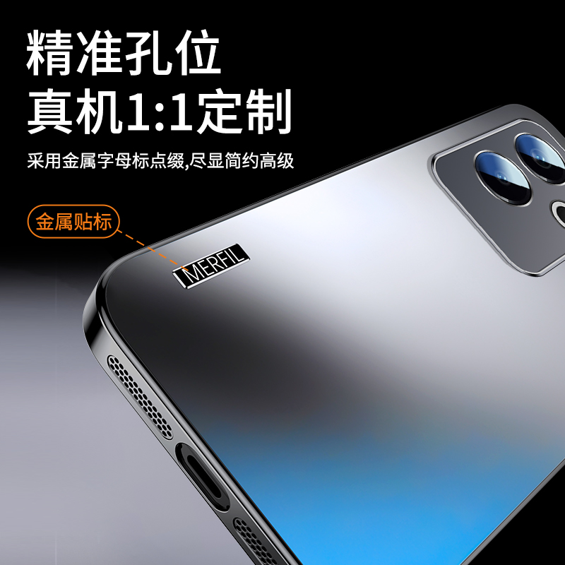 ZNM适用realme真我GT6手机壳新款炫金AG磨砂realmeGT6保护套男女生7高级感防摔GT7pro情侣商务奢华oppo软潮外 - 图2