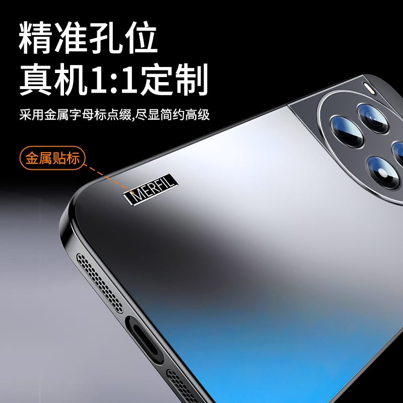 ZNM适用一加ace3pro手机壳新款ace5炫金AG磨砂1加ace3pro保护套1+男女生防摔oneplus全包oppo情侣奢华软潮外 - 图2