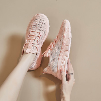 Summer Thin White Shoes for Women 2023 New Hollow Summer Breathable Mesh Casual Sports Shoes Lightweight Women's Shoes