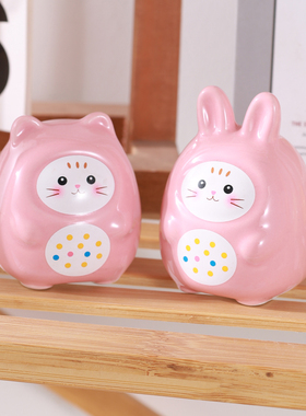 卡通萌兔陶瓷小摆件礼品