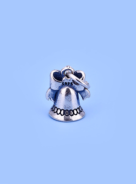 声音纯银蝴蝶结圣诞节diy吊坠