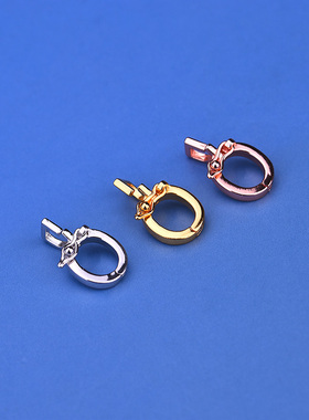 diy包邮s925带圈机械手工编织扣