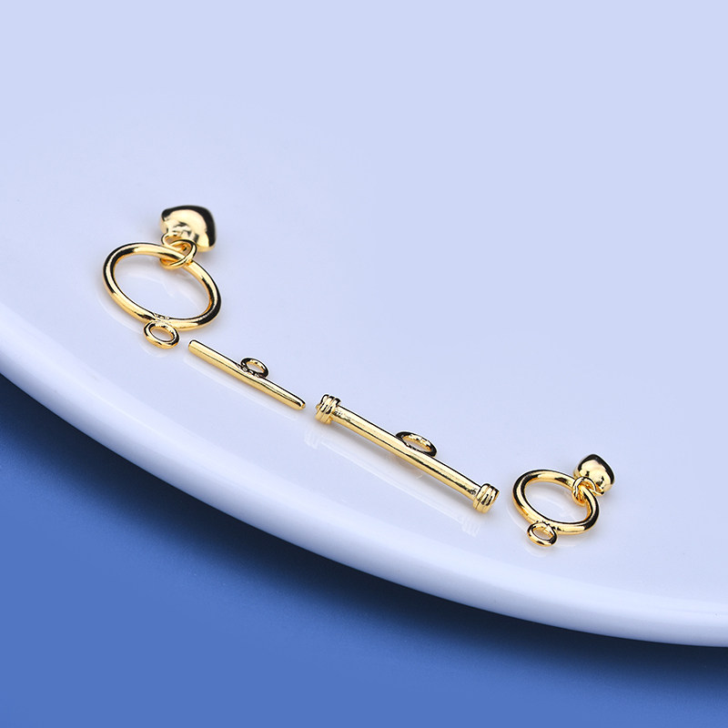 925纯银爱心OT扣连接扣银扣项链手链扣手工编织首饰diy配件材料,淘宝优惠券,粉丝福利购,淘宝优惠卷