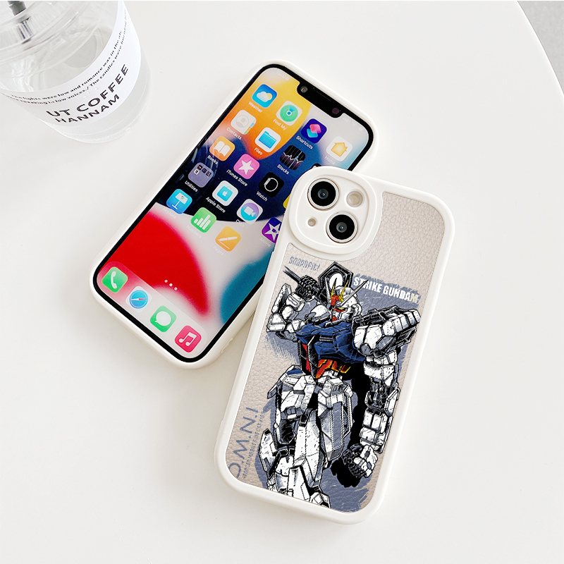 适用苹果14卡通高达13小米12动漫11华为mate40独角兽p50/nova7荣耀70/vivo/x80/iqoo10/oppo小羊皮pro手机壳 - 图2