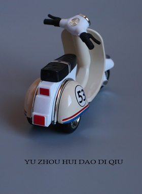 无聊了骑上小摩托兜风！摆件